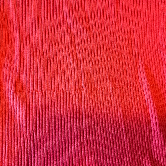 Venus red ribbed rayon blend long sleeve knit sweater dress NWOT - Picture 8 of 14